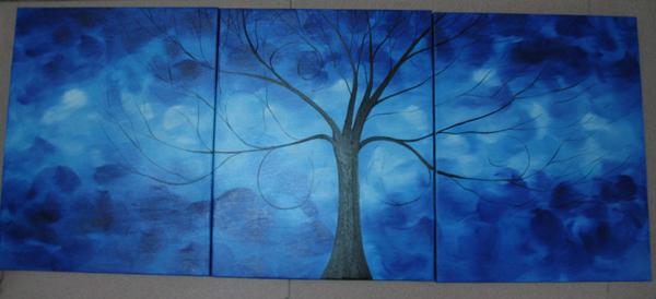 Dafen Oil Painting on canvas tree -set1450